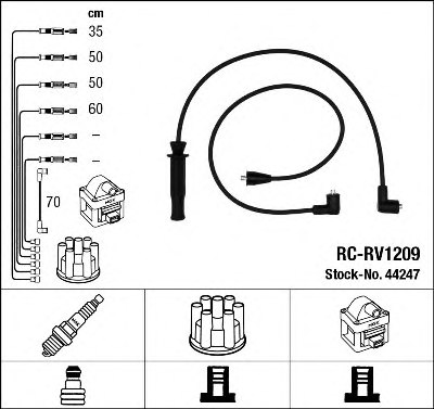 NGK 44247 Ignition Cable Kit